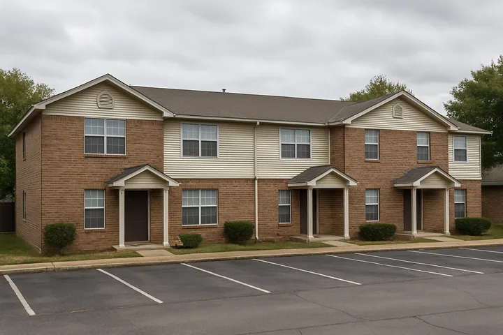 Illustrative Arlington Texas 1980s four-unit BRRRR property