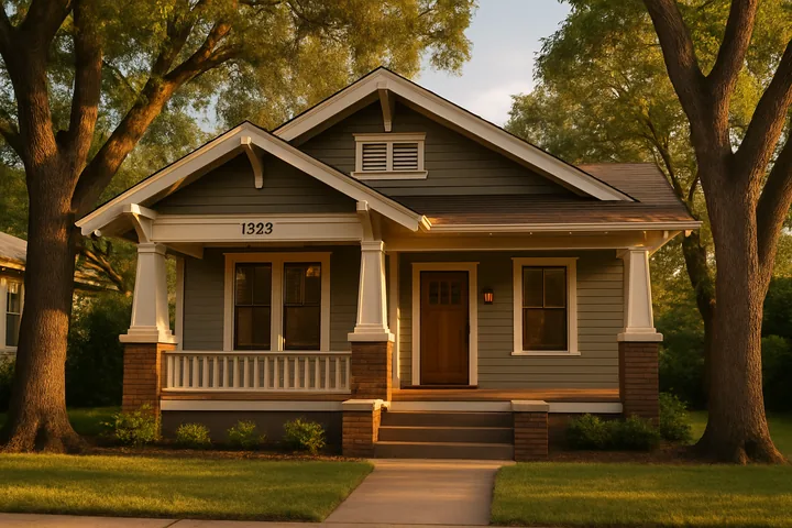 Illustrative Bishop Arts Oak Cliff Dallas renovated bungalow